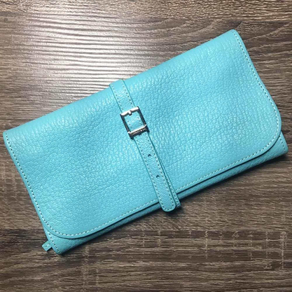Tiffany & Co. Calfskin Leather Jewelry Roll/Wallet